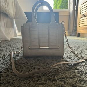 Zara shoulder bag beige croc